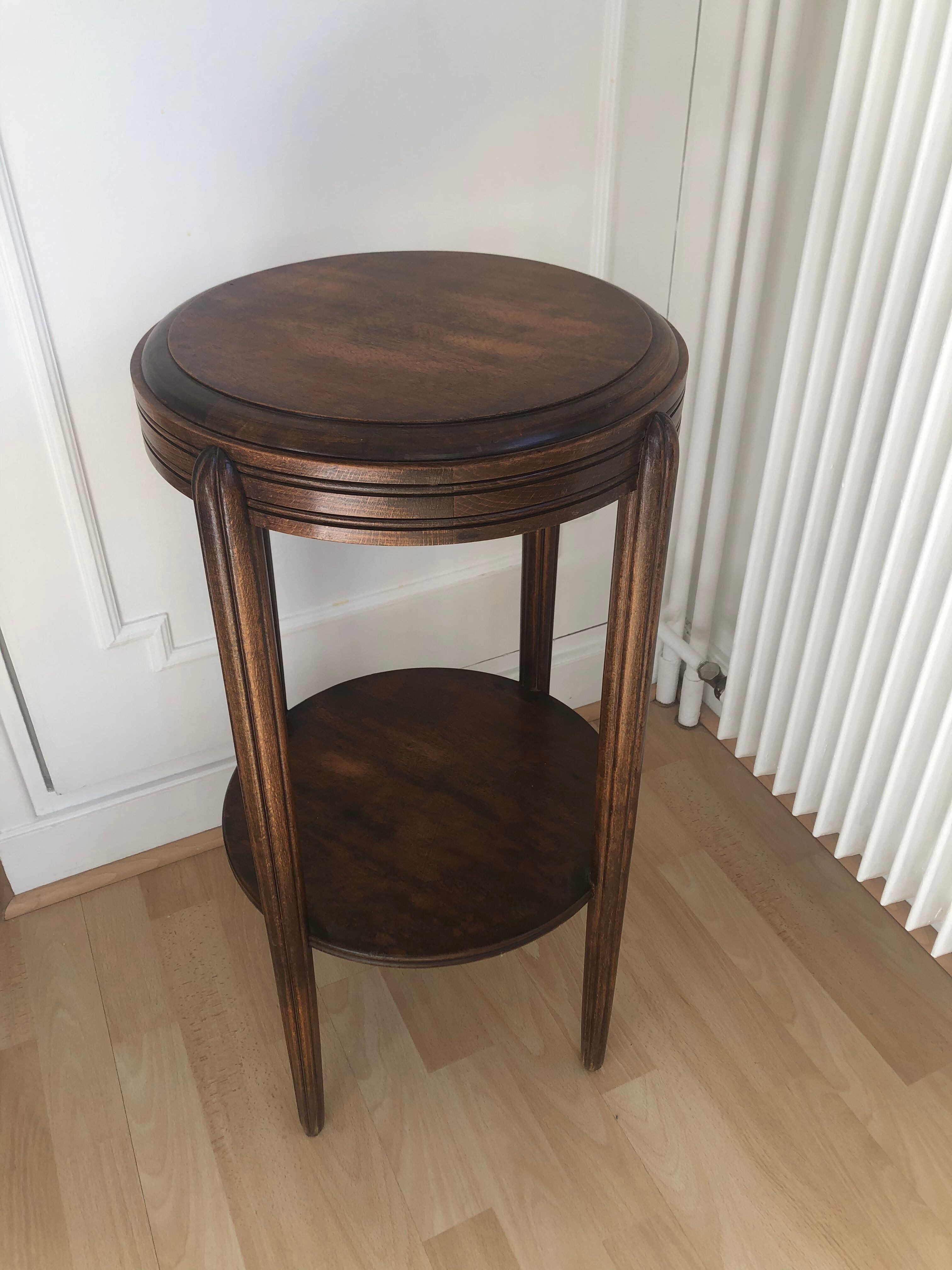 Guéridon rond en bois