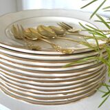 12 Gien vintage dessert plates