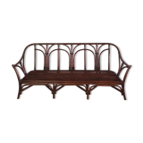 Rattan and bamboo sofa