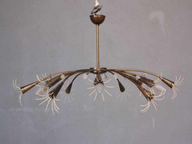 Chandelier 12 light 1960