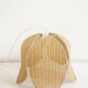 Braided rattan flower hanging lamp