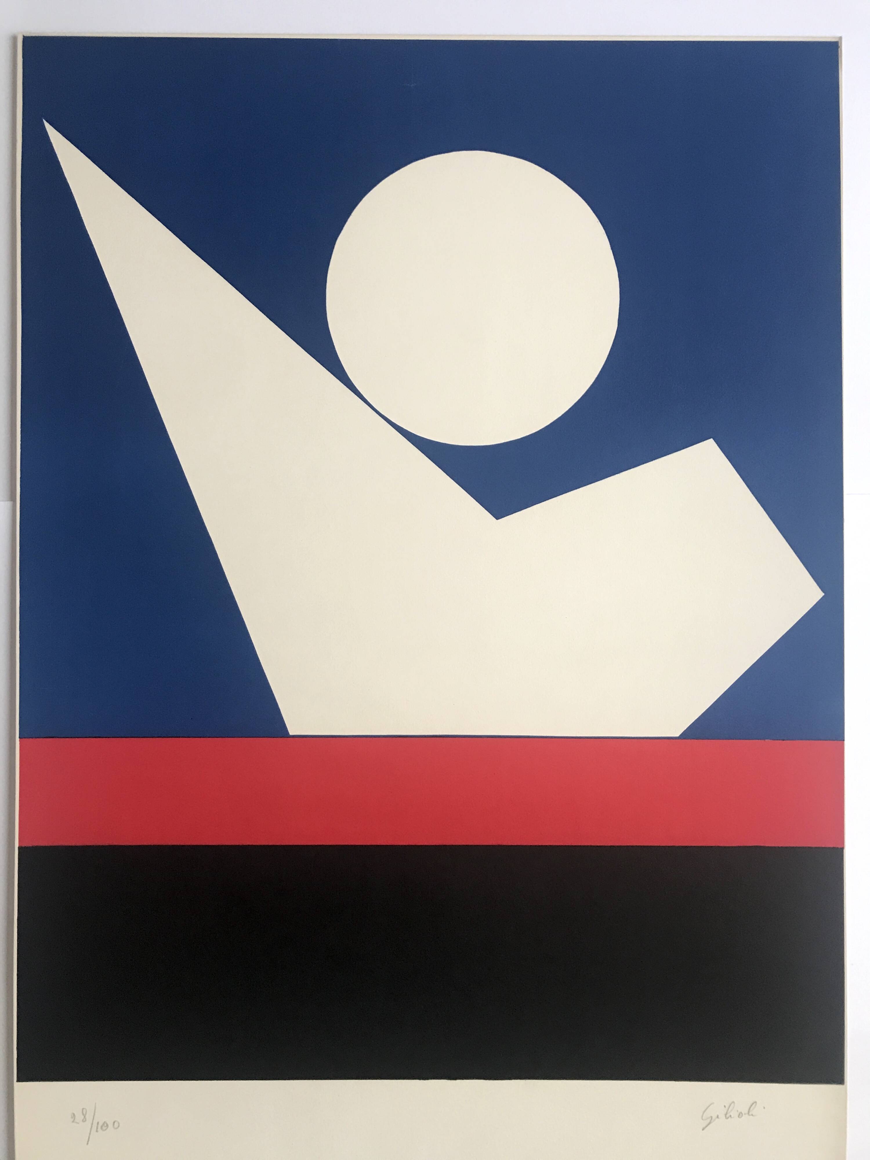 Émile GILIOLI, Untitled, c. 1973. Original lithograph signed in pencil