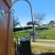 Chrome Metal Wall Coat Rack with Turnstile