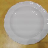 Plat Sarreguemines blanc