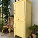 Buffet haut en bois peint (rénové)