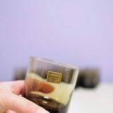 Set of 16 dark brown Luminarc glasses