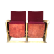 Vintage cinema bench 2 armchairs