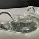 Set of 4 Schneider France crystal candle holders from the 1970s.