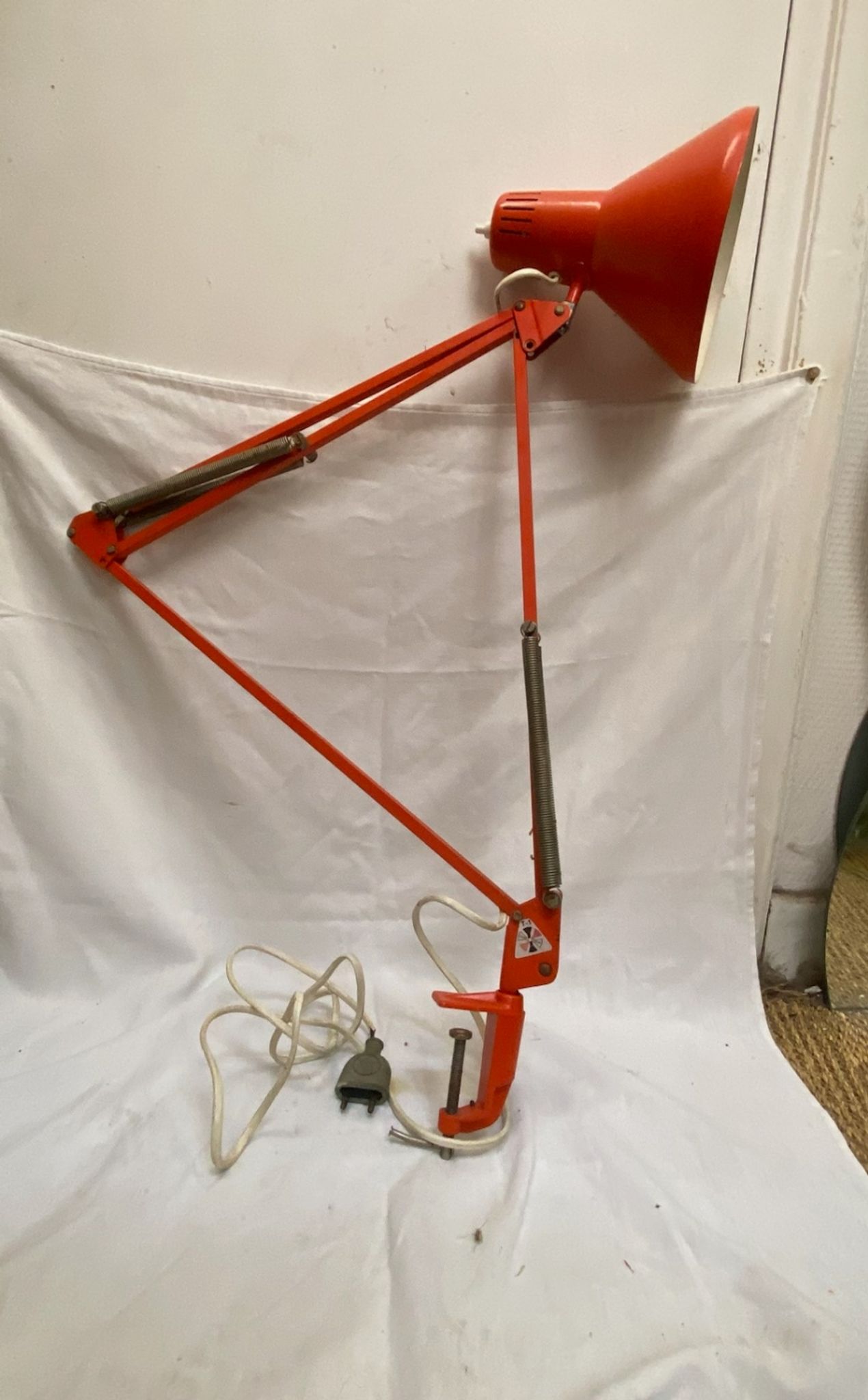 Lampe d'architecte orange, 1970
