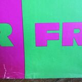 Lithographic poster Air France - India signed Georges Mathieu 1969