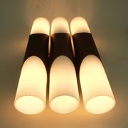 Wall lamp design klaus link for neuhaus-leuchten 1960s metal satin glass