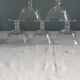 6 crystal Champagne glasses