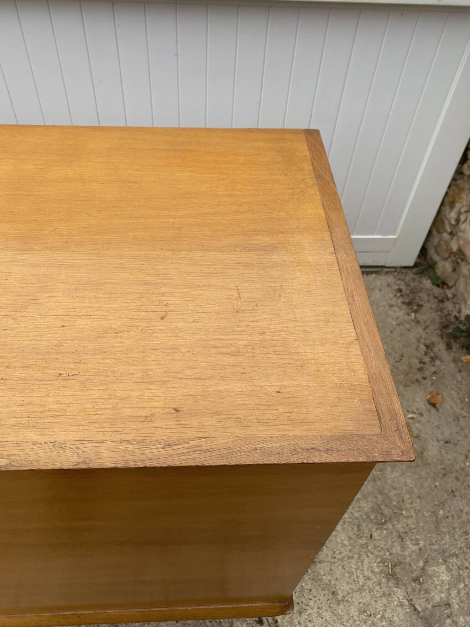 Sideboard very buffet type Scandinavian in raw pear wood 1950.