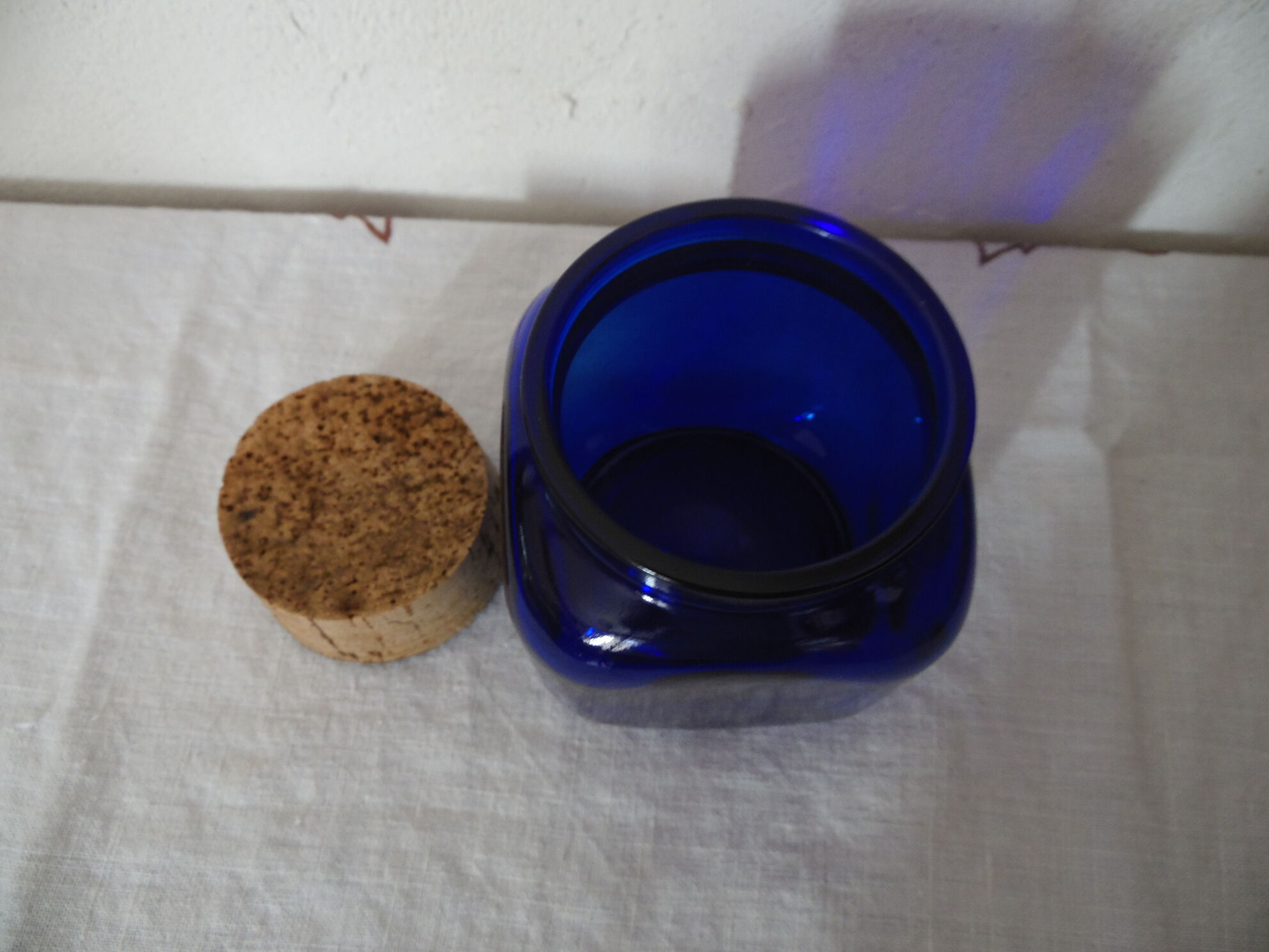 Pot Henkel blue cobalt, Liège, 70's Cap