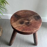 Wooden tripod stool