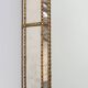 Large 20th Century Venetian trapezium Mosaic mirror with brass garlands