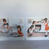 Lot affiches "gâteaux & travaux"