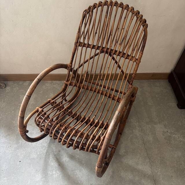 Rattan rocking chair