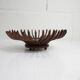 Handcrafted fruit dish 1960 solid wood unique piece