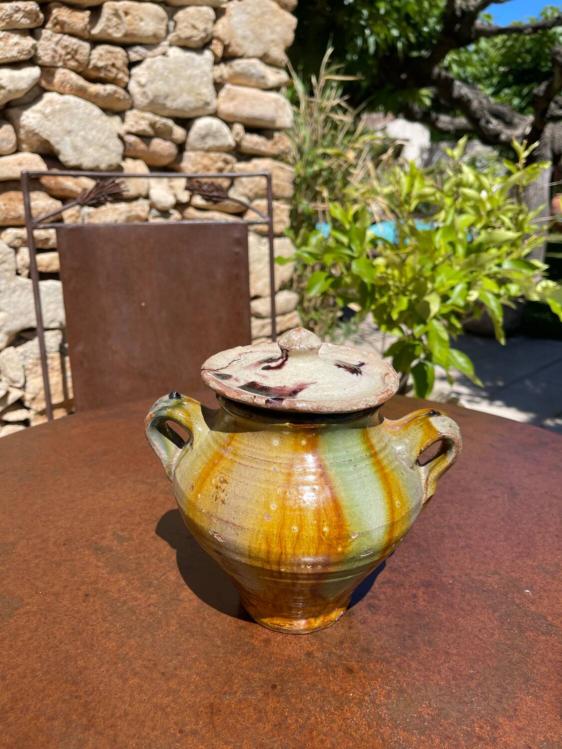 Terracotta pot jar