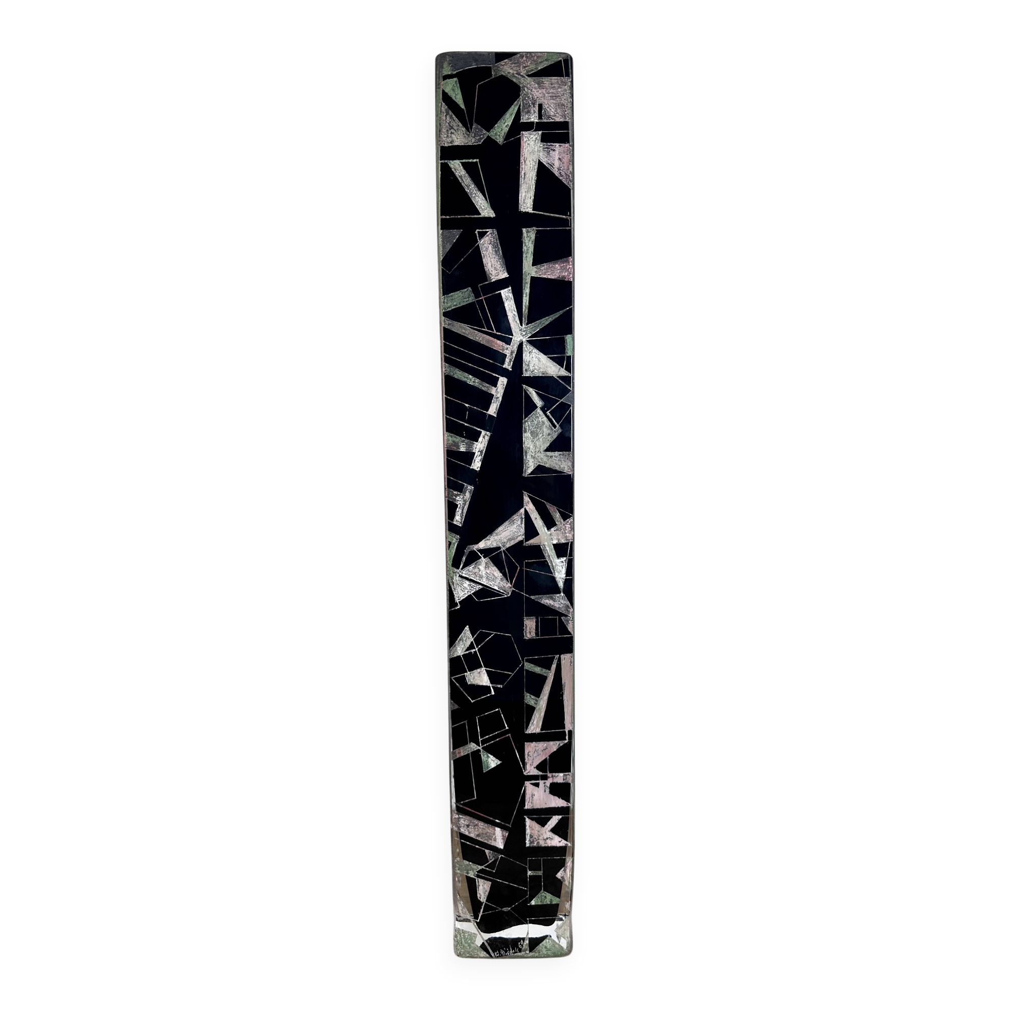 Anatole Riecke Cubist vase 1969 height 70cm