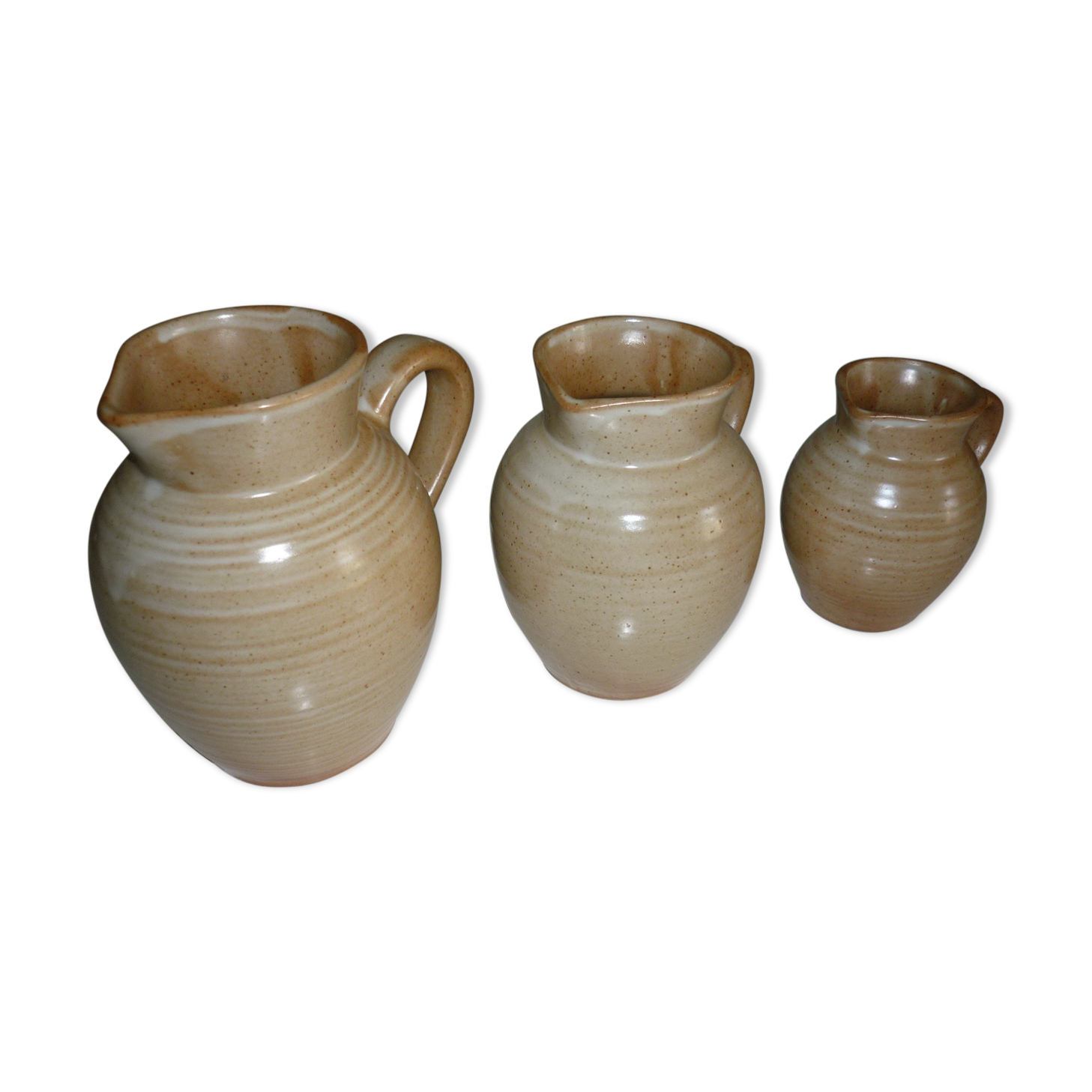 Suite of 3 CNP Village cream or milk jars