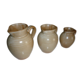 Suite of 3 CNP Village cream or milk jars