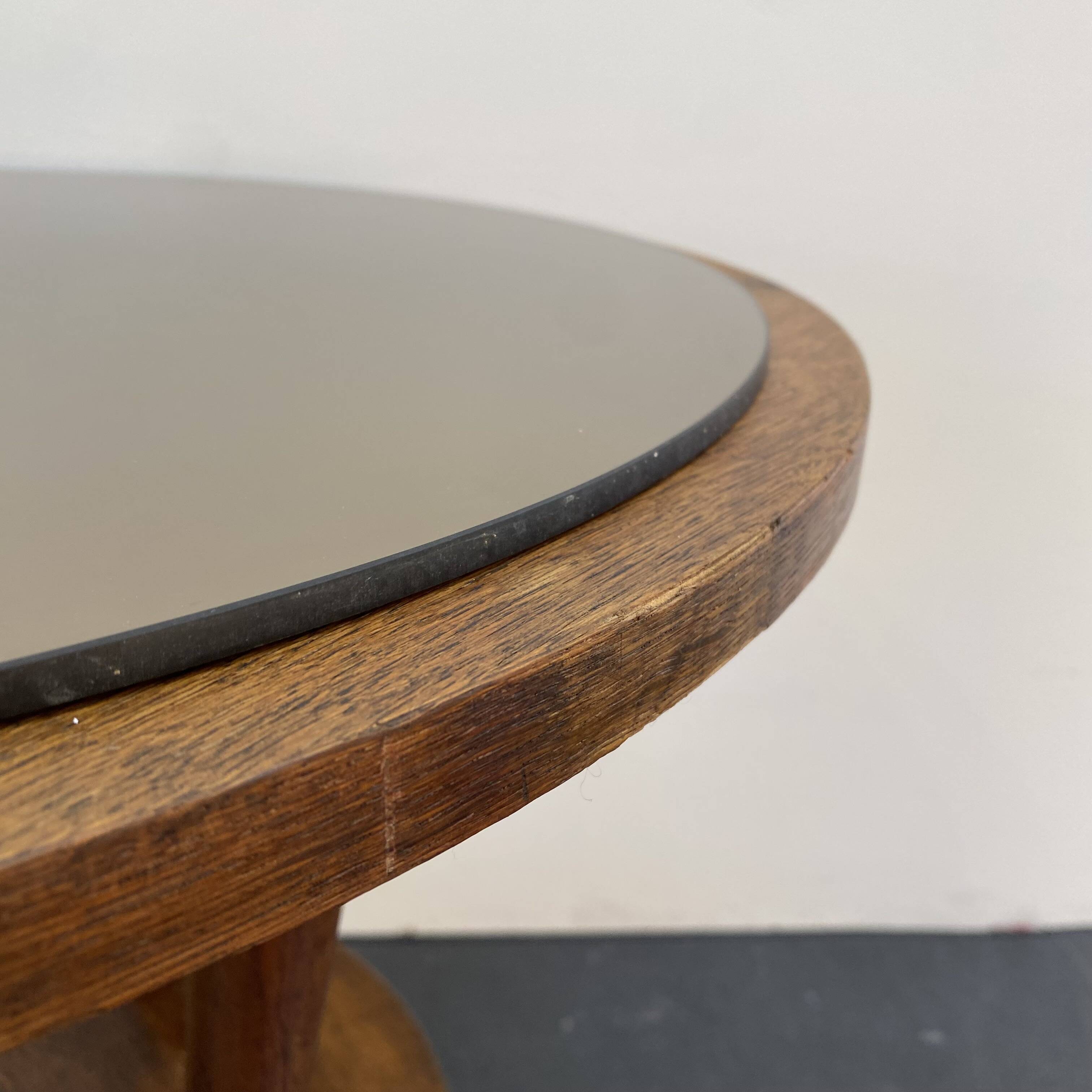 Art deco tripod pedestal table