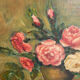 Peinture nature morte bouquet de roses