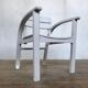 Fauteuil vintage pour enfant blanc, gris clair 1950