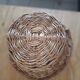 Wicker rattan basket with 2 handles