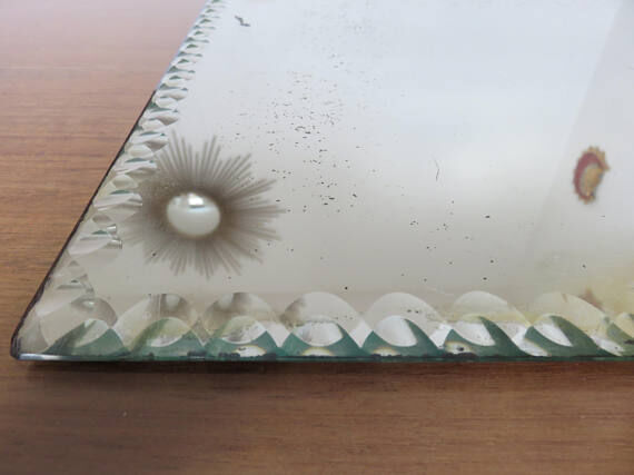 Mirror beveled 40/50 years - 45x30cm