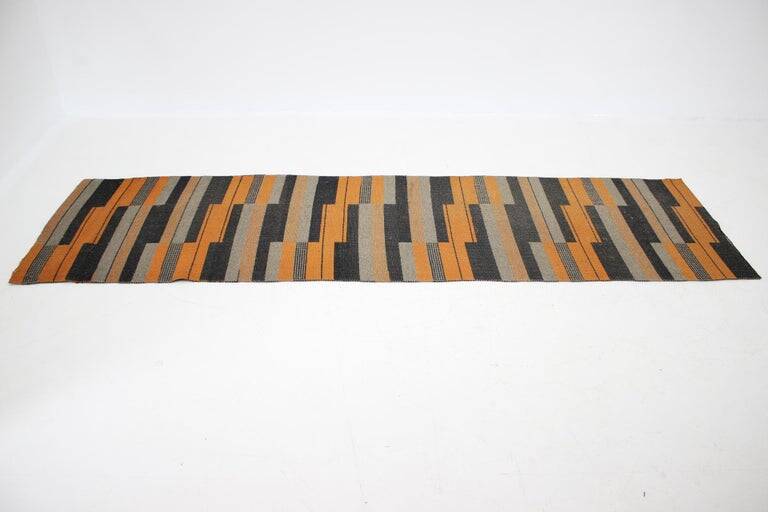 Bauhaus Geometric Modernist Carpet/Rug, Czechoslovakia / 1930s
