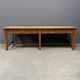 Large antique drapery fabric table