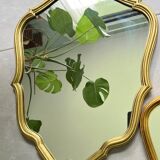 Golden shell mirror