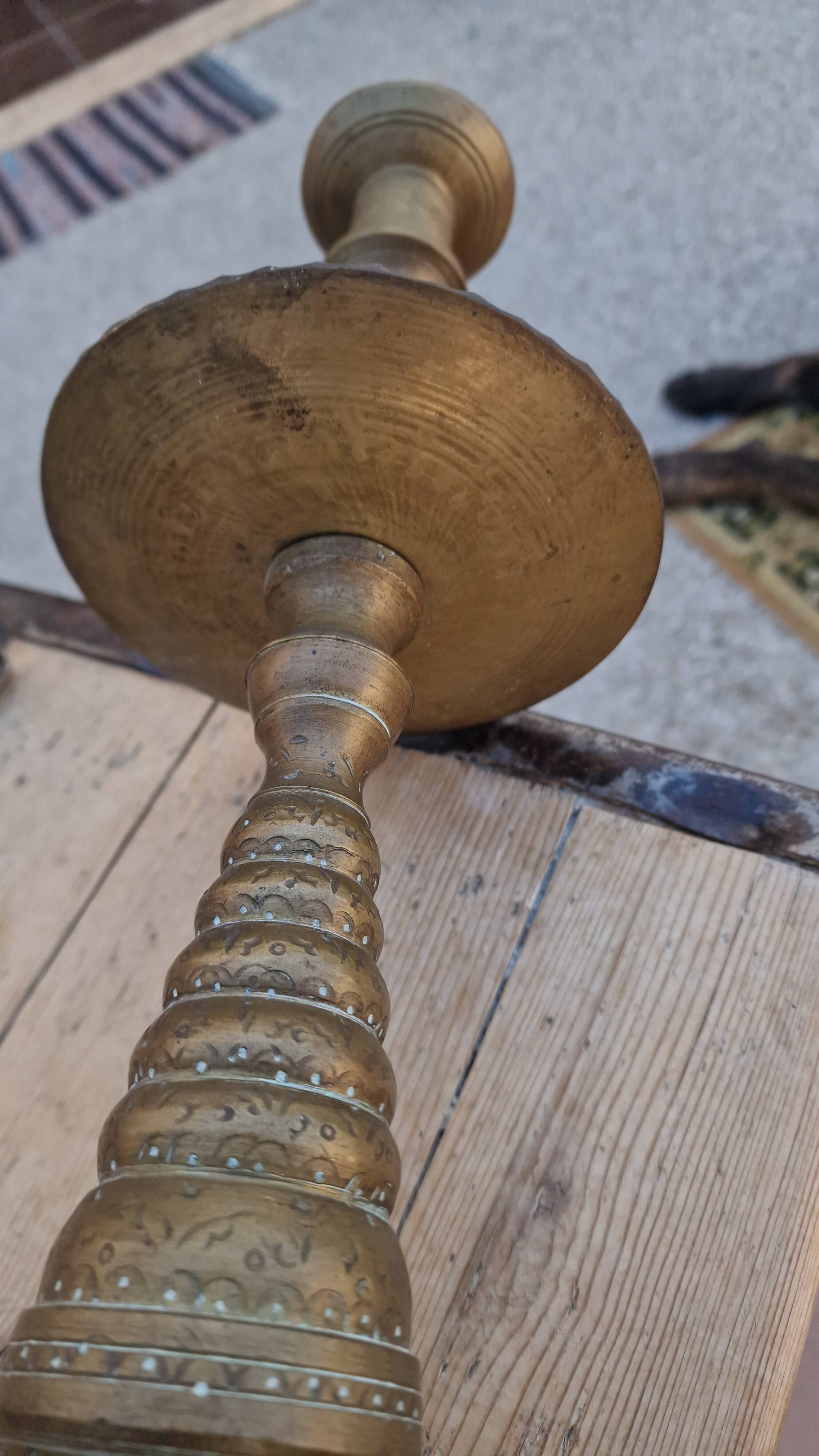 Grand bougeoir en bronze