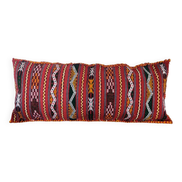 Long Moroccan ethnic Kilim cushion