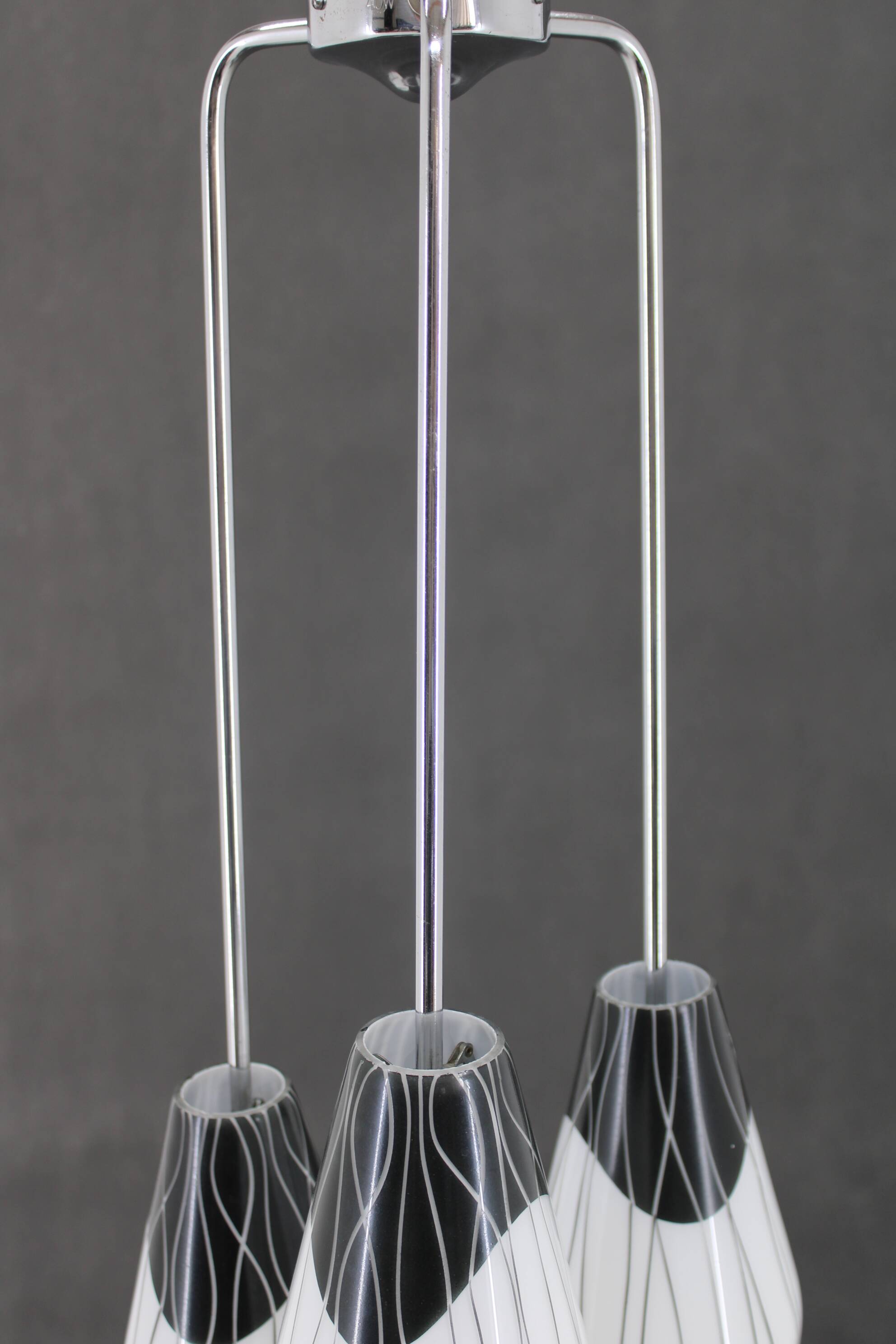 1970s Glass Pendant , Czechoslovakia