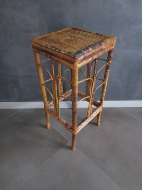Antique bamboo stool