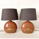 Pair of bedside lamps