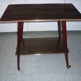 Table à roulettes en formica 1960