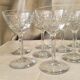 Suite de 10 verres a porto vin cuit ou digestif en verre cisele