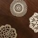 Set of 3 old lace crochet doilies