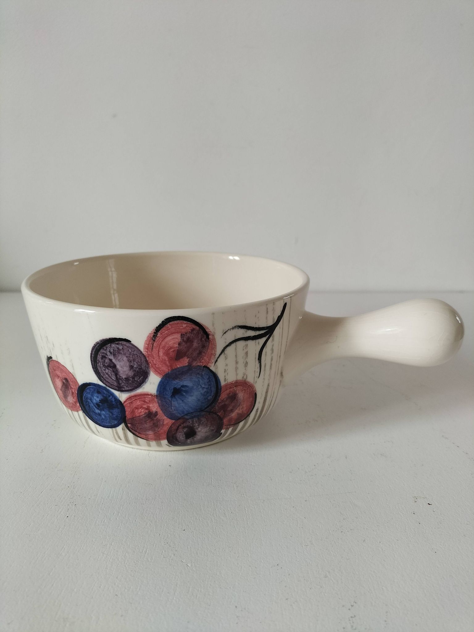 Vintage earthenware fondue pot – Zell am Harmersbach (Germany)
