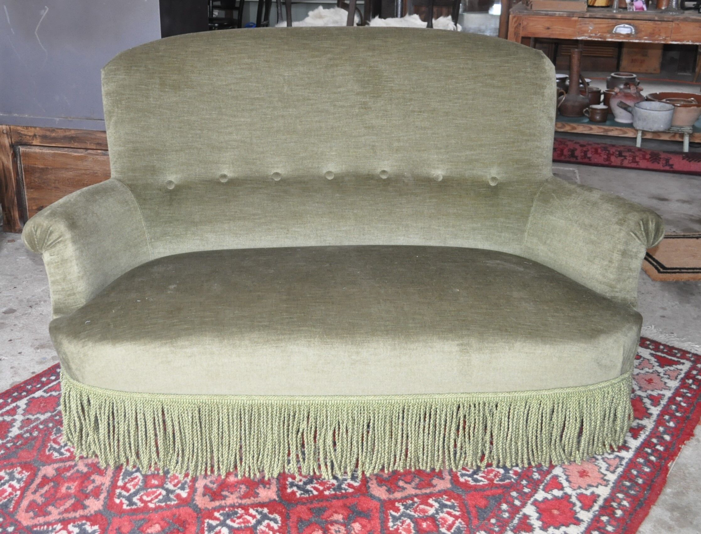 Toad bench and footrest.