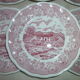 Set of 6 Italian ceramic dessert plates Swiss Landscape