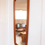 Rounded Scandinavian mirror 36x79cm