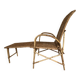 Fauteuil /chaise longue osier années 50/60