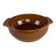 Grande coupe émaillé caramel
