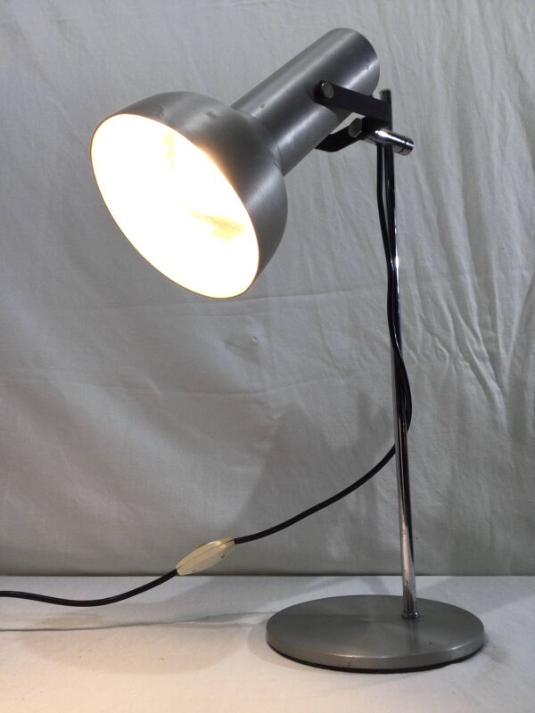 Lampe De Bureau En Métal Brossé